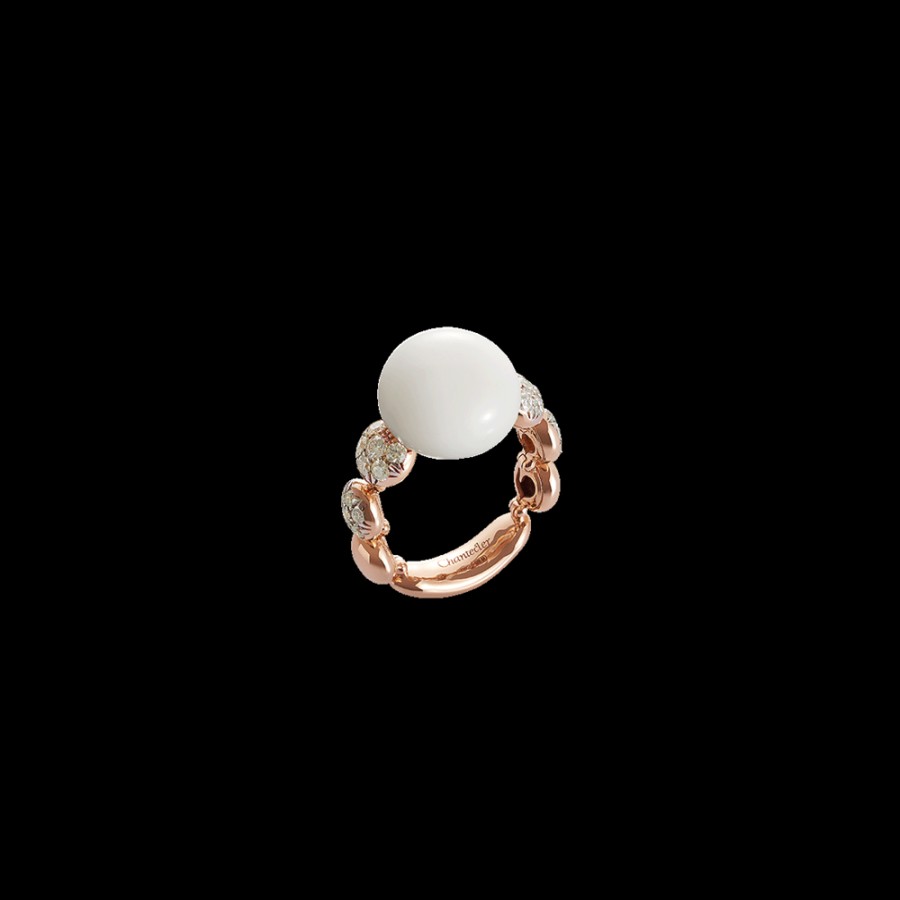 Gioielleria Chantecler | Anello Bon Bon In Oro Rosa 18Kt, Diamanti E Kogolong Cod.38139