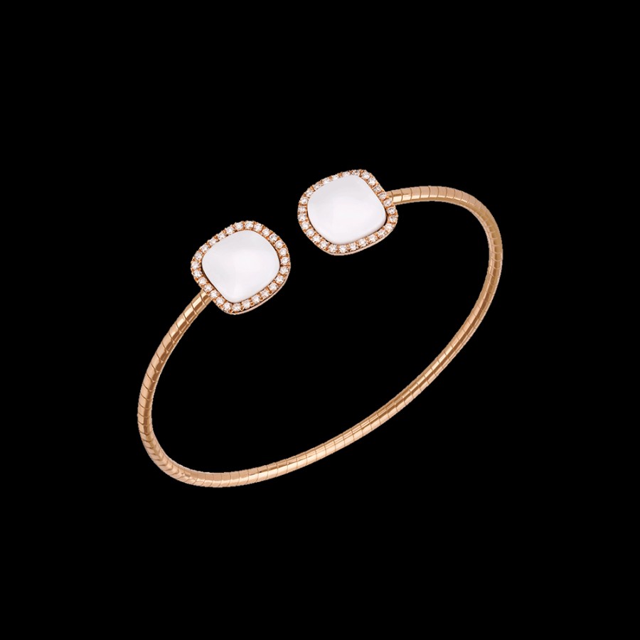 Gioielleria Chantecler | Bracciale Enchante In Oro Rosa 18Kt, Diamanti E Kogolong Cod.41668