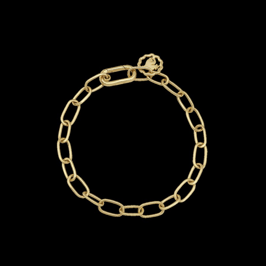 Gioielleria Chantecler | Bracciale 18Cm Maglie Ovali In Oro Giallo 9Kt Cod.42666