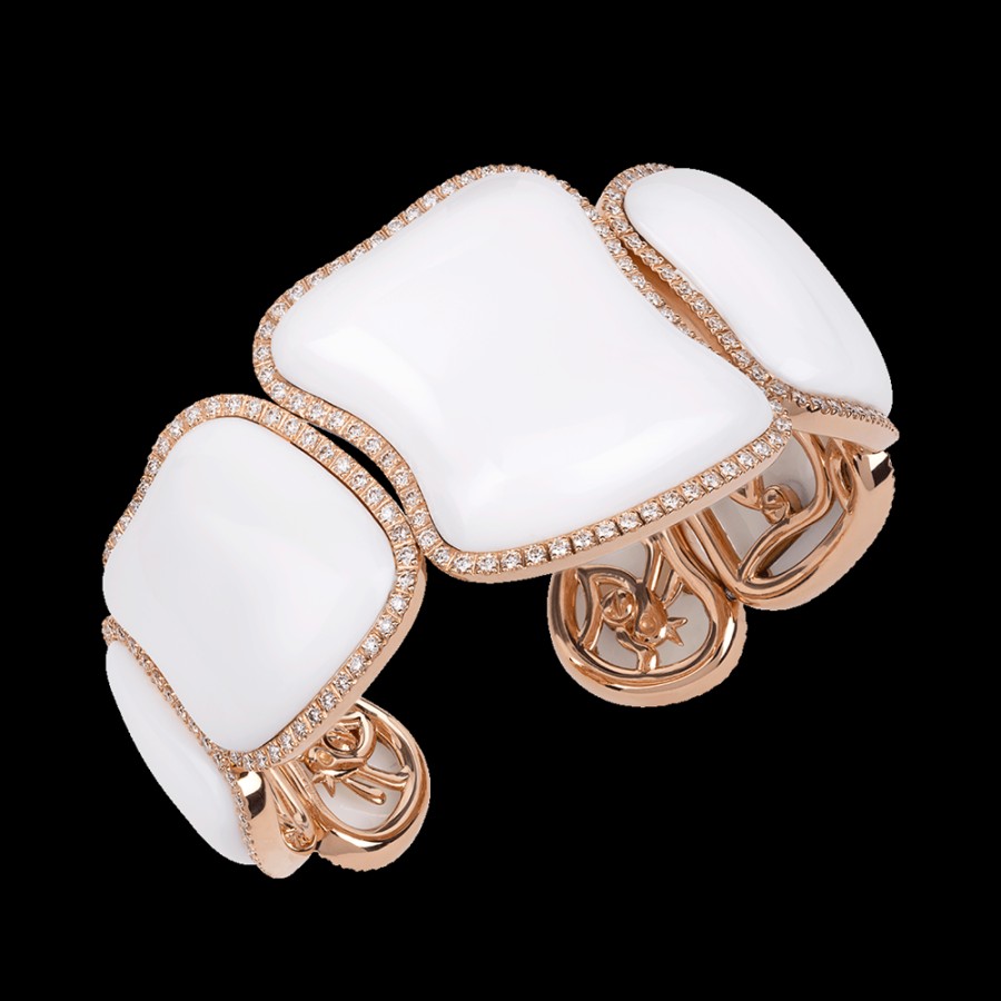 Gioielleria Chantecler | Bracciale Enchante In Oro Rosa 18Kt, Diamanti E Kogolong Cod.41676