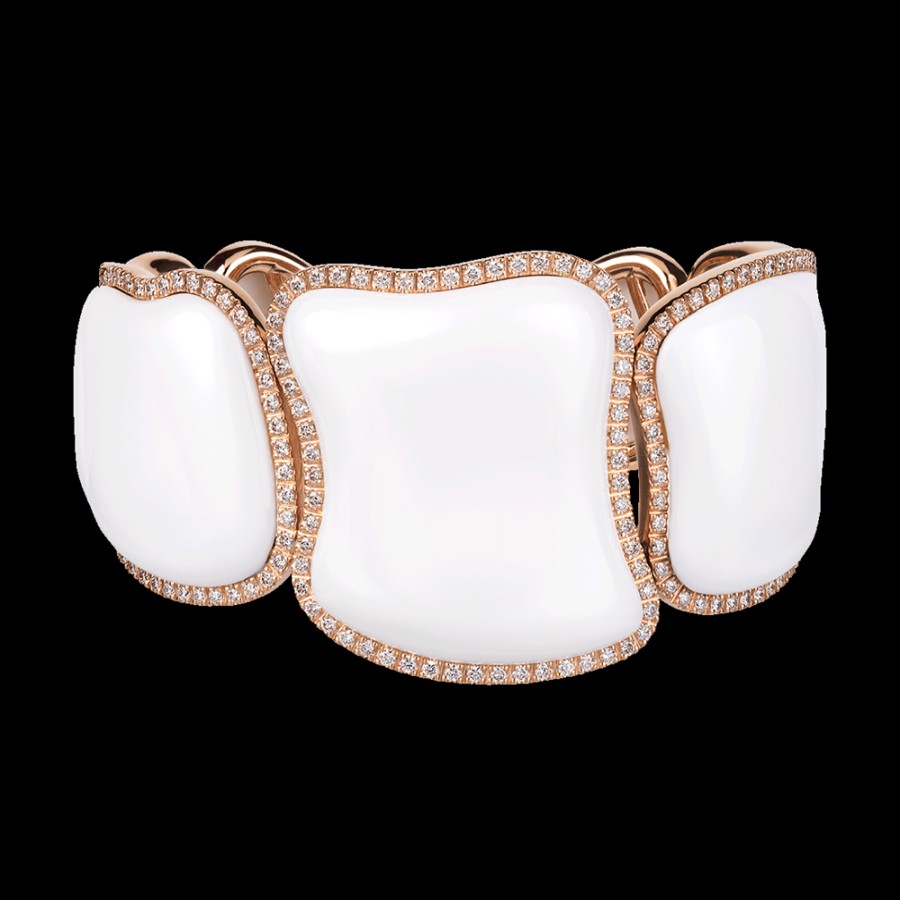 Gioielleria Chantecler | Bracciale Enchante In Oro Rosa 18Kt, Diamanti E Kogolong Cod.41676